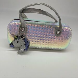 Children’s Place Holographic Shiny Unicorn Glass Case Carry Along Mini Purse